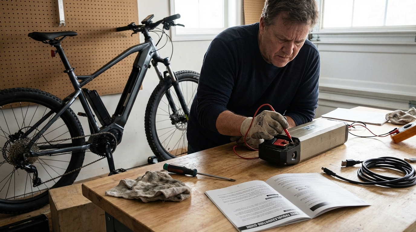 découvrez les étapes à suivre pour diagnostiquer et résoudre les problèmes courants de batterie de vélo électrique avant de vous rendre au service après-vente.